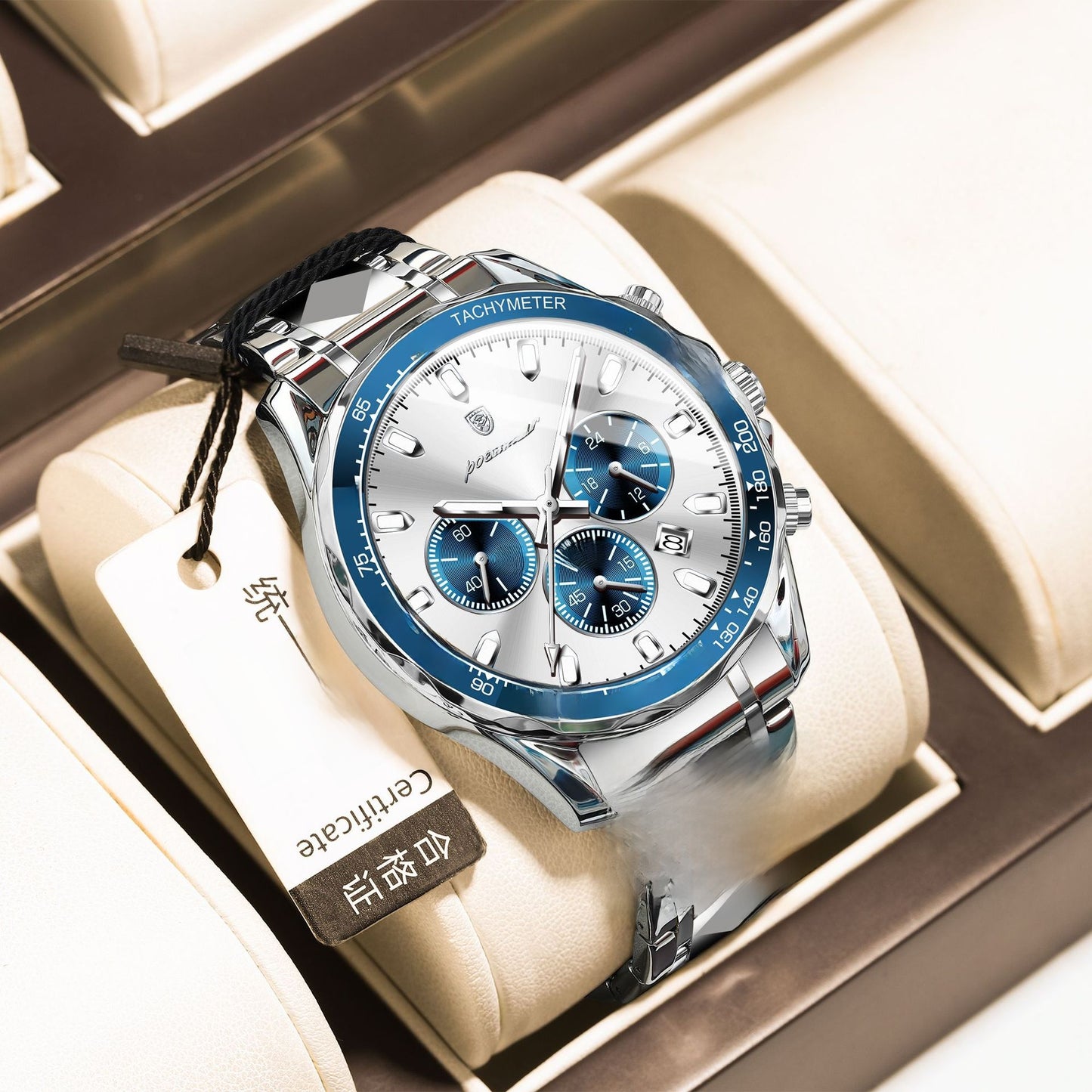 Multifunctional Waterproof Luminous Mens Quartz Watch