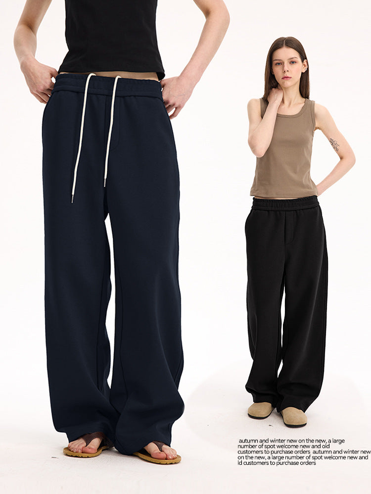Knitted Cotton Casual Straight Pants