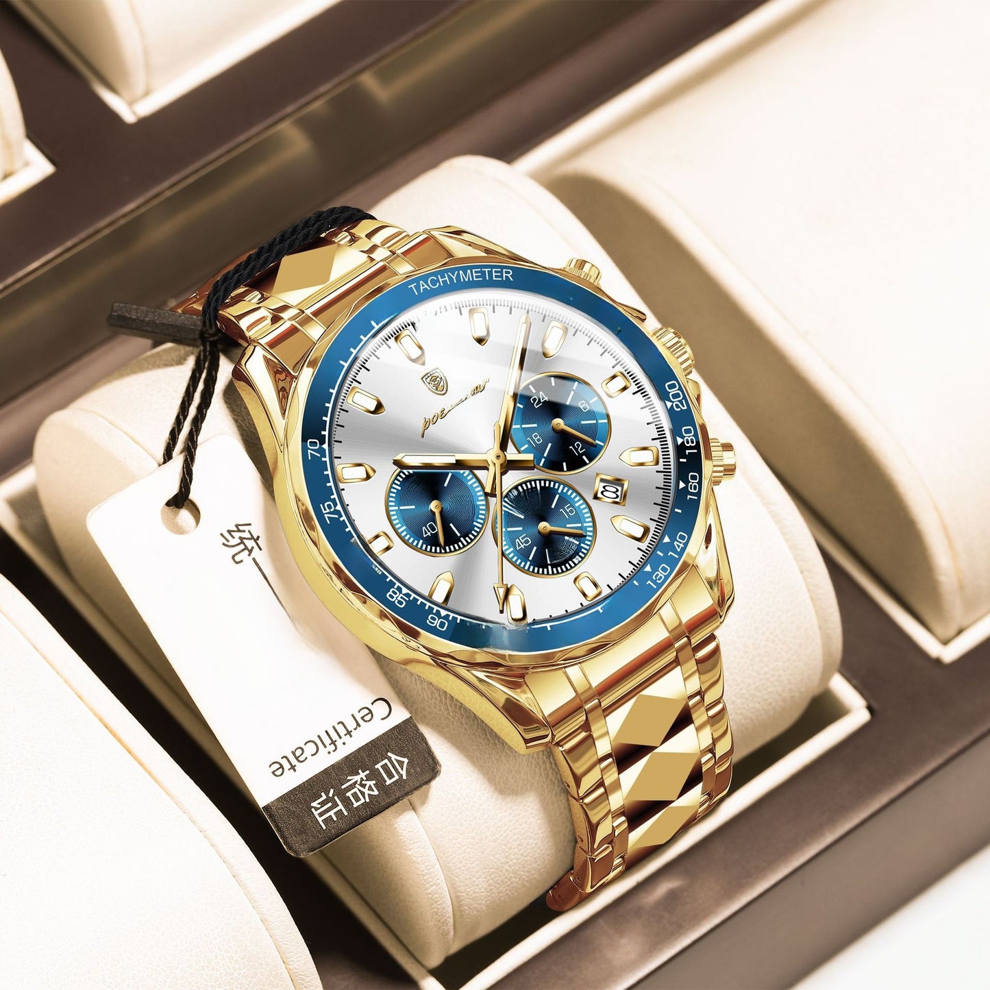 Multifunctional Waterproof Luminous Mens Quartz Watch