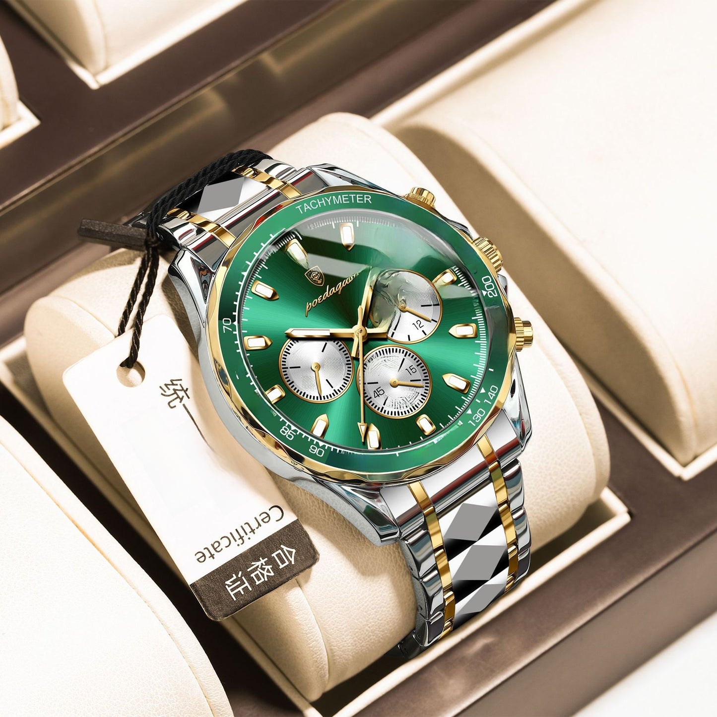 Multifunctional Waterproof Luminous Mens Quartz Watch