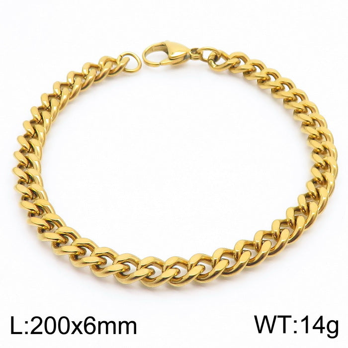 Cuban Chain Titanium Steel Bracelet
