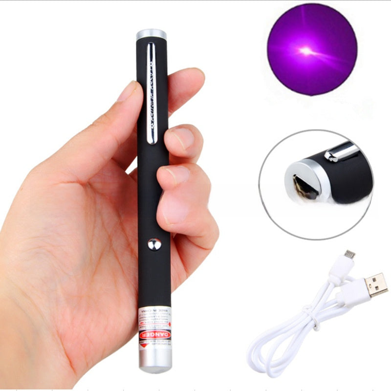 USB Rechargeable Laser Pointer Pen with Multiple Light Modes