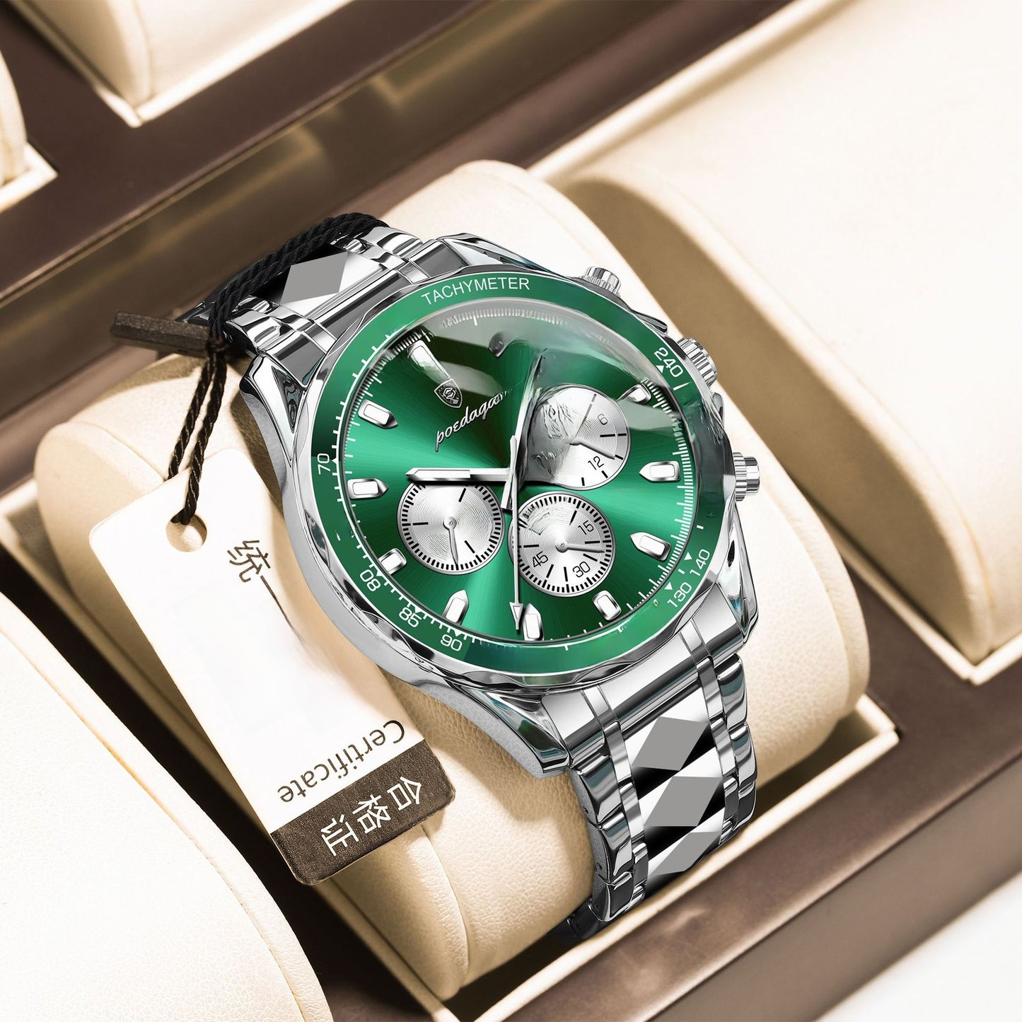 Multifunctional Waterproof Luminous Mens Quartz Watch