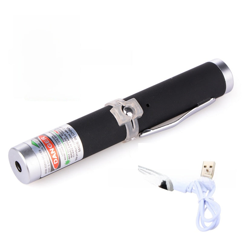 USB Rechargeable Laser Pointer Pen with Multiple Light Modes
