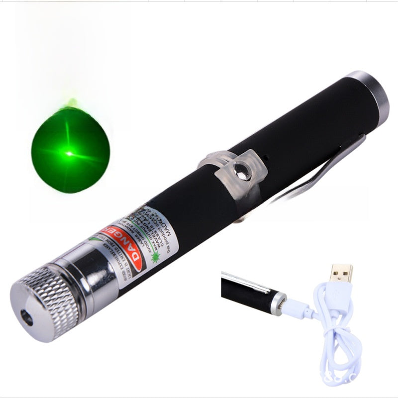 USB Rechargeable Laser Pointer Pen with Multiple Light Modes