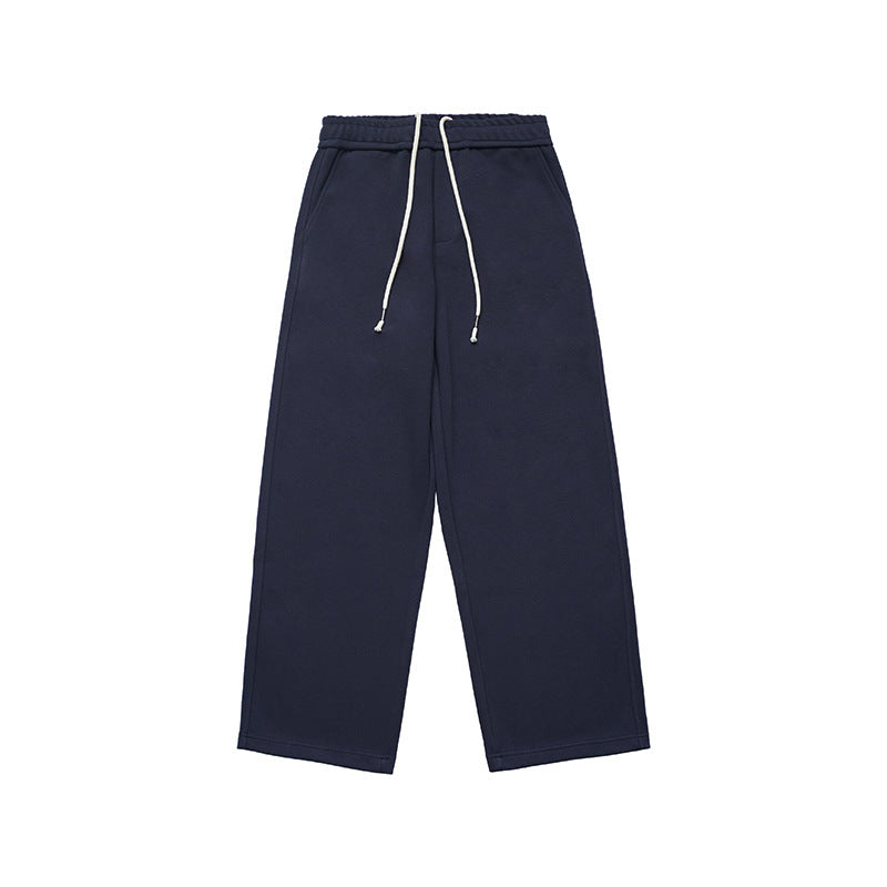 Knitted Cotton Casual Straight Pants