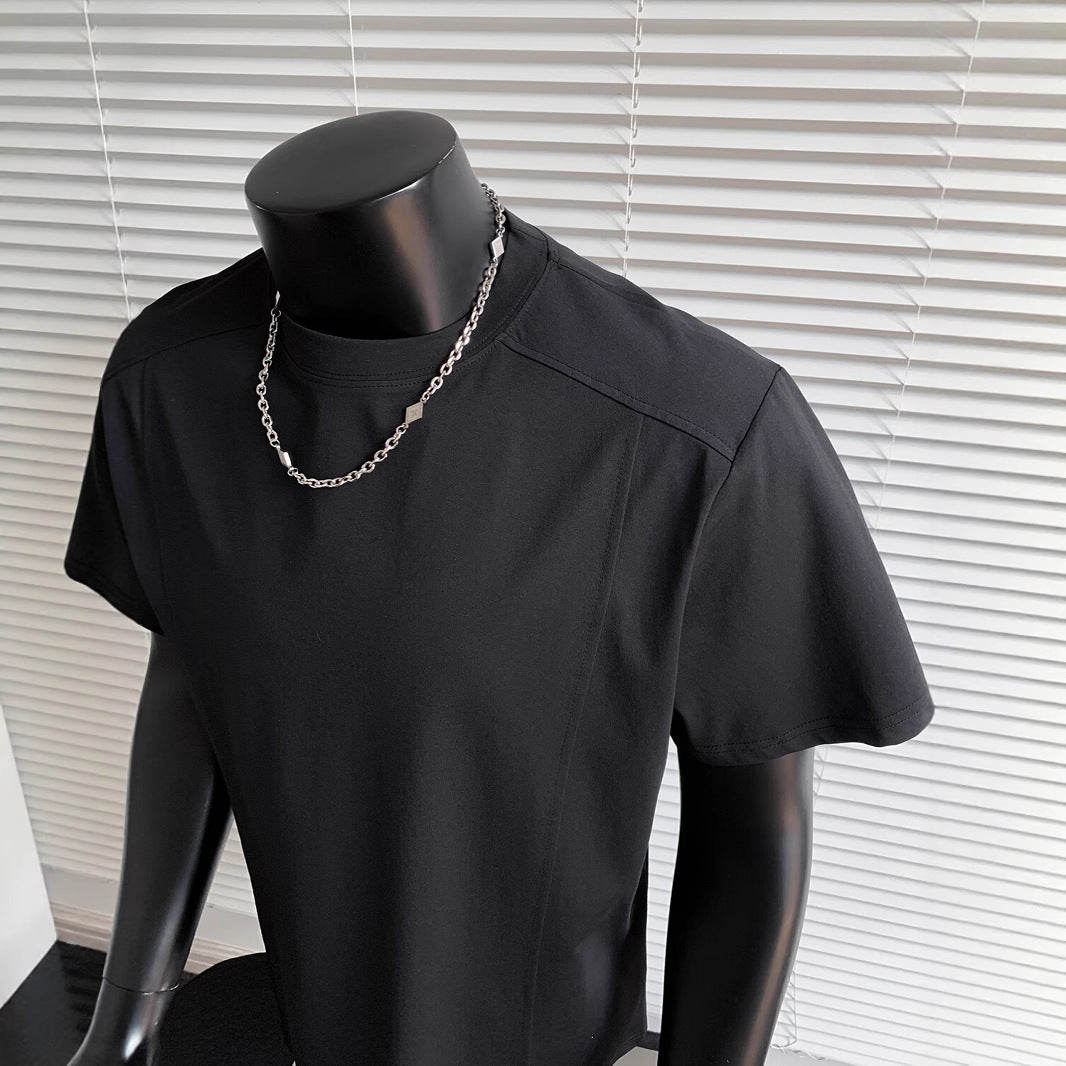 Mens Short Sleeve Round Neck T-Shirt