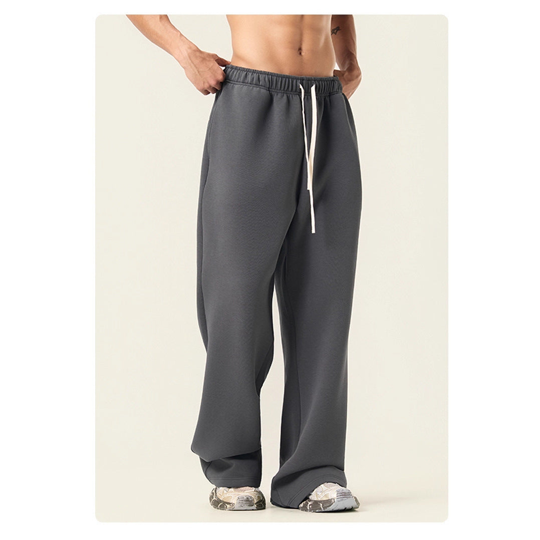 Wide-leg sweatpants