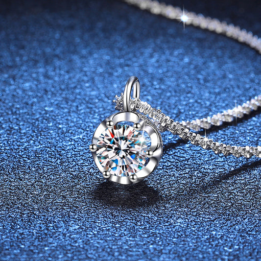 Moissanite Crown Necklace