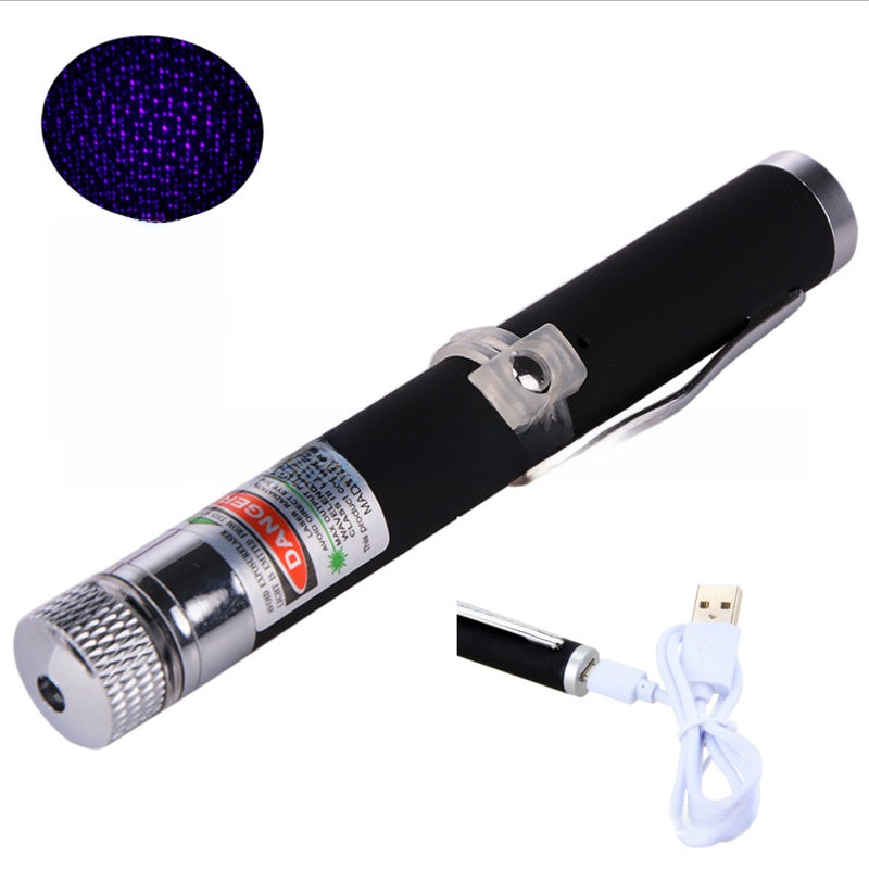 USB Rechargeable Laser Pointer Pen with Multiple Light Modes