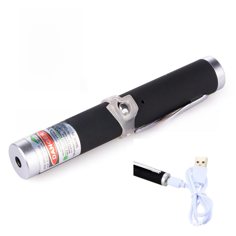 USB Rechargeable Laser Pointer Pen with Multiple Light Modes