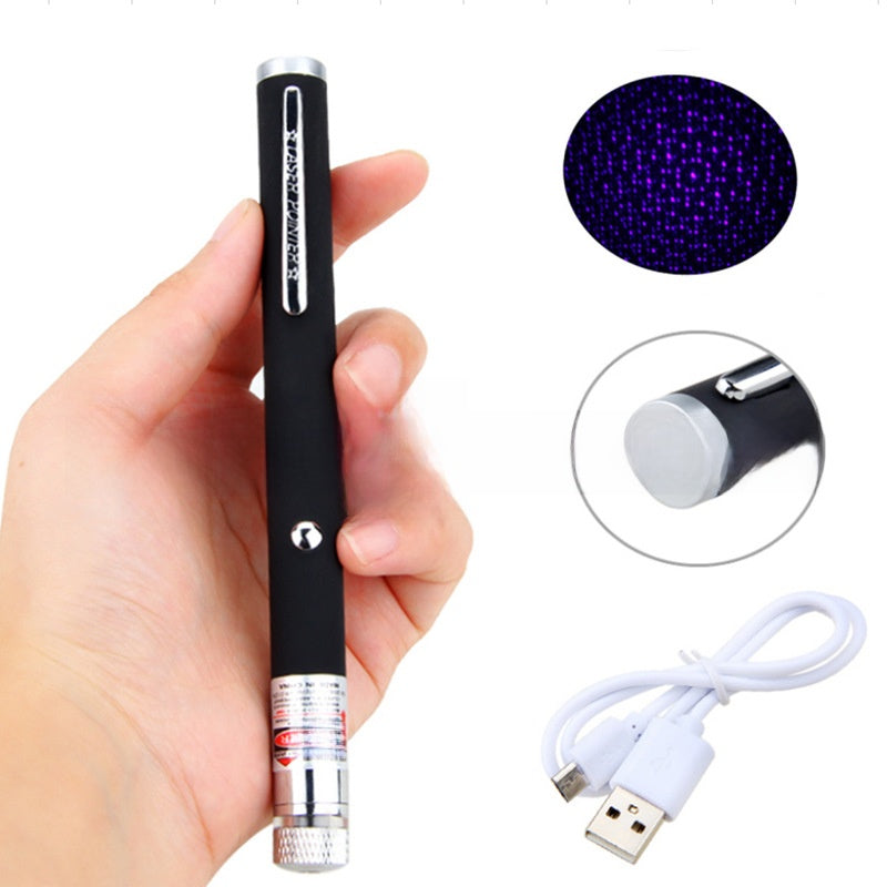 USB Rechargeable Laser Pointer Pen with Multiple Light Modes