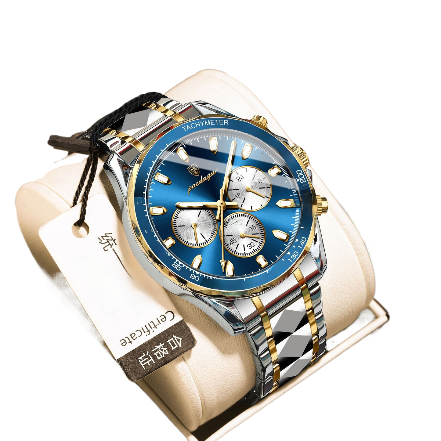 Multifunctional Waterproof Luminous Mens Quartz Watch