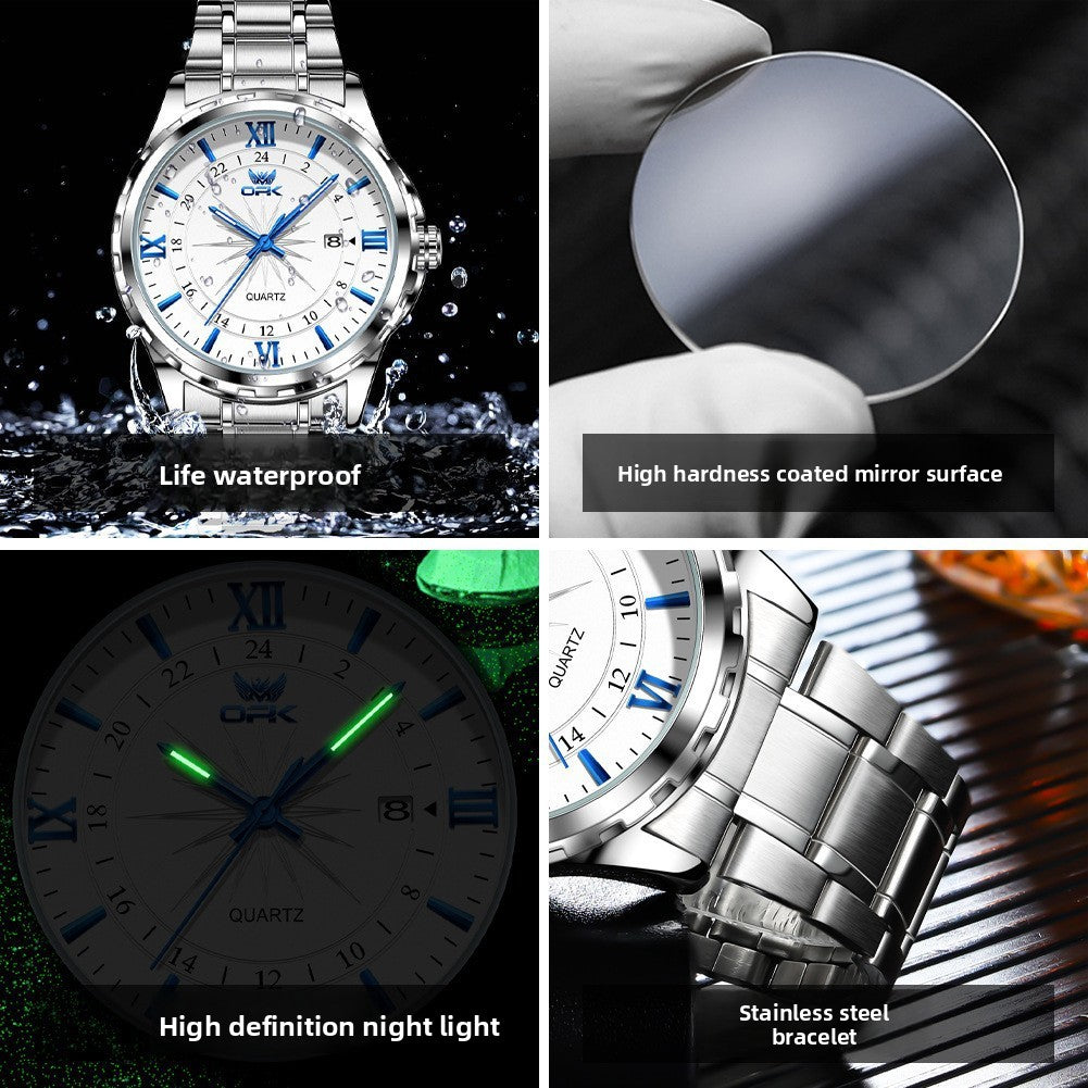 Men's Waterproof Luminous Quartz Watch